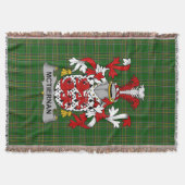 Irish McTiernan oder Kiernan Coat of Arms Family C Decke (Vorderseite)