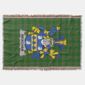 Irish Meacham Coat of Arms Familienwappen Irland Decke (Vorderseite)