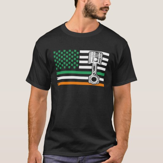 Irish Mechanic  Machinist  St Patricku2019s Day T-Shirt (Vorderseite)