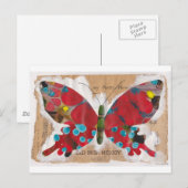 Irish Melody Butterfly Postkarte (Vorne/Hinten)