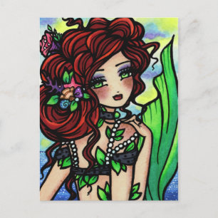 Irish Mermaid Fantasy Art Postcard von Hannah Lynn Postkarte