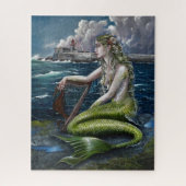 Irish Mermaid mit Harfenpuzzle Puzzle (Vertikal)