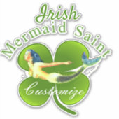Irish Mermaid Saint Thunder_Cove Aufkleber (Vorderseite)