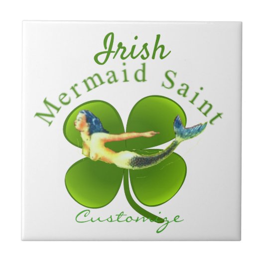 Irish Mermaid Saint Thunder_Cove Fliese (Vorderseite)