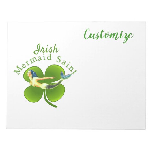 Irish Mermaid Saint Thunder_Cove Notizblock (Vorderseite)