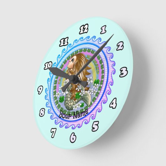 Irish Mermaid Uhr (Winkel)