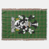 Irish Mervyn Coat of Arms Familienwappen Irland Decke (Vorderseite)