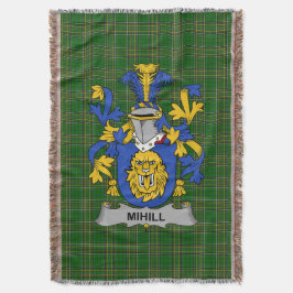 Irish Mihill Coat of Arms Familienwappen Irland Decke