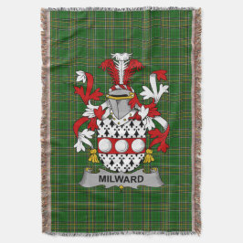Irish Milward Coat of Arms Familienwappen Irland Decke