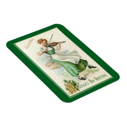 Irish Miss mit Violin Flexible Magnet (Rechte Seite)