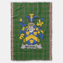 Irish Mitchell Coat of Arms Familienwappen Irland Decke