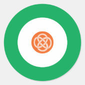 Irish Mod Round Sticker 1 (Vorderseite)
