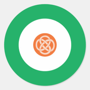 Irish Mod Round Sticker 1