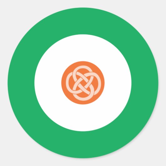 Irish Mod Round Sticker 1 (Vorderseite)