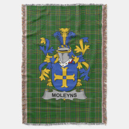 Irish Moleyns Coat of Arms Familienwappen Irland Decke