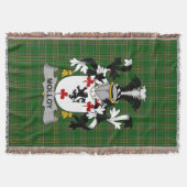 Irish Molloy oder O_Mulloy Coat of Arms Family Cre Decke (Vorderseite)
