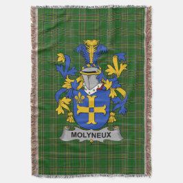 Irish Molyneux Coat of Arms Familienwappen Irland Decke