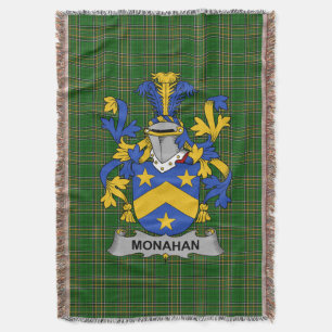 Irish Monahan oder O_Monaghan Coat of Arms Family Decke