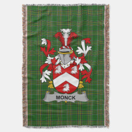 Irish Monck oder Moncke Coat of Arms Familienwappe Decke