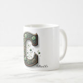 Irish Monogram Coffee Mug Kaffeetasse (VorderseiteRechts)