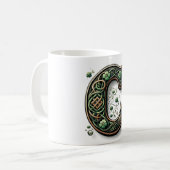 Irish Monogram Coffee Mug Kaffeetasse (Vorderseite Links)