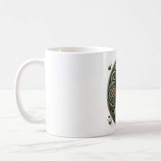 Irish Monogram Coffee Mug Kaffeetasse (Links)