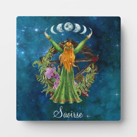 Irish Moon Goddess Fotoplatte (Vorderseite)