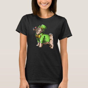 Irish Mops St Patrick's Day Funny Leprechaun Puppy T-Shirt