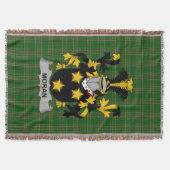 Irish Moran oder O_Moran Coat of Arms Familienwapp Decke (Vorderseite)
