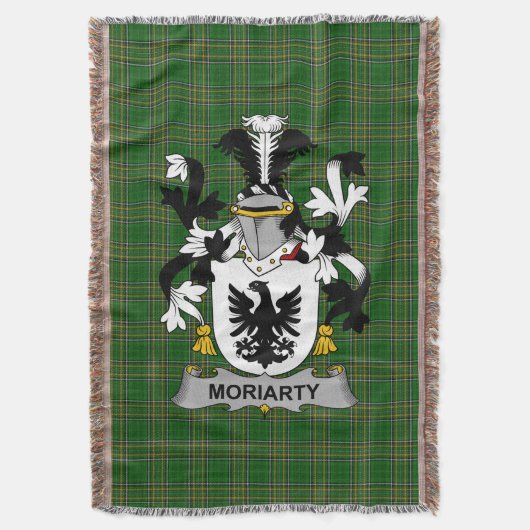 Irish Moriarty oder O_Moriarty Coat of Arms Family Decke (Vorderseite Vertikal)