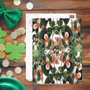 Irish Mouse Kaleidoscope Two St Patrick's Day Postkarte