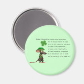 Irish Mouse trinken Bier Magnet (Vorderseite/Rückseite)