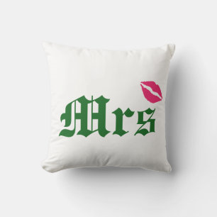 Irish Mrs Wedding Pillow Kissen