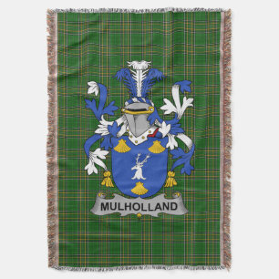 Irish Mulholland Coat of Arms Familienwappen Irlan Decke