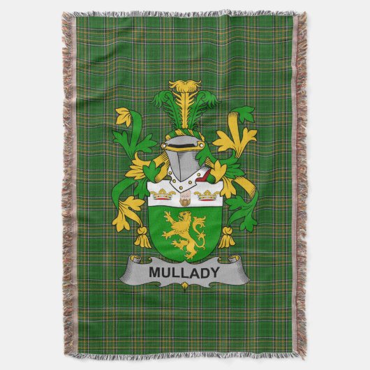 Irish Mullady oder O_Mullady Coat of Arms Family C Decke (Vorderseite Vertikal)