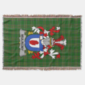 Irish Mulrony oder O_Mulroney Coat of Arms Family Decke (Vorderseite)