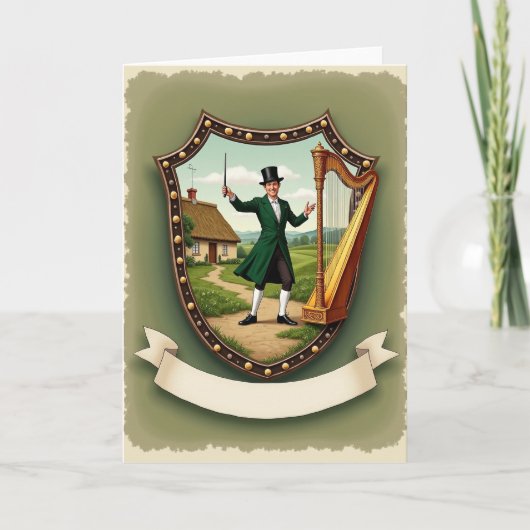 Irish Music Celebration Card Karte (Vorderseite)