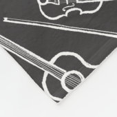 Irish Music Instrument Fleece Blanket (Ecke)