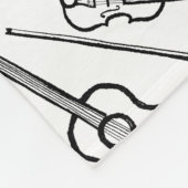 Irish Music Instrument Fleece Blanket (Ecke)