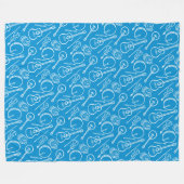 Irish Music Instrument Fleece Blanket (Vorderseite (Horizontal))