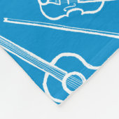 Irish Music Instrument Fleece Blanket (Ecke)