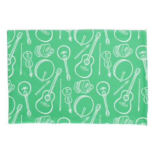 Irish Music Instruments Single Pillowcase Standard Kissenbezug (Vorderseite)
