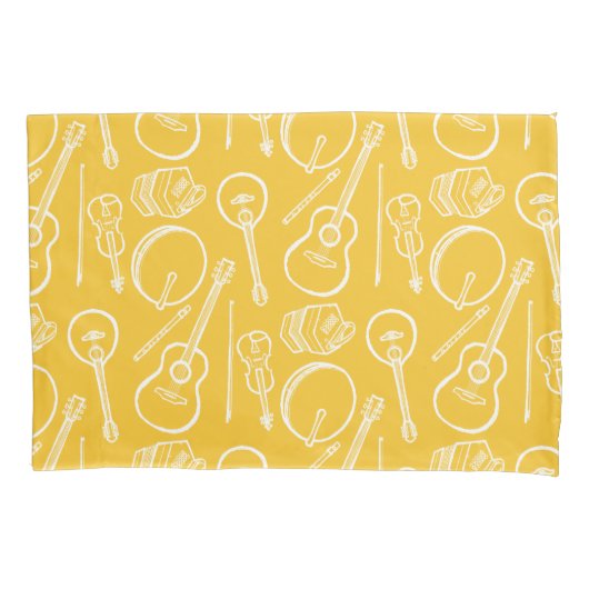 Irish Music Instruments Single Pillowcase Standard Kissenbezug (Vorderseite)