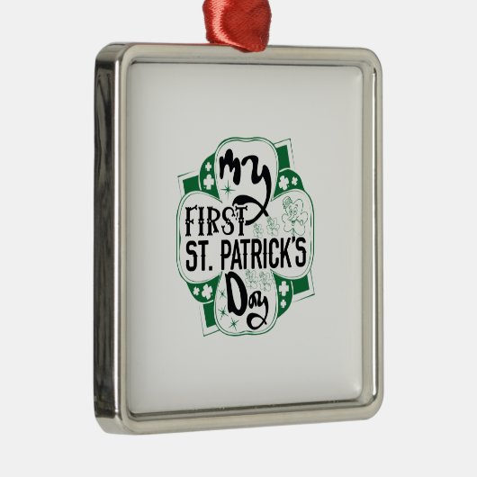 Irish My First ST Patrick S Day Ornament Aus Metall (Rechts)
