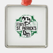 Irish My First ST Patrick S Day Ornament Aus Metall (Vorne)