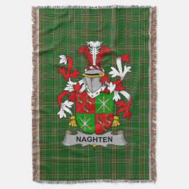 Irish Naghten oder O_Naghten Coat of Arms Family C Decke