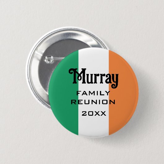 Irish Name Name Name Custom Button (Vorne & Hinten)