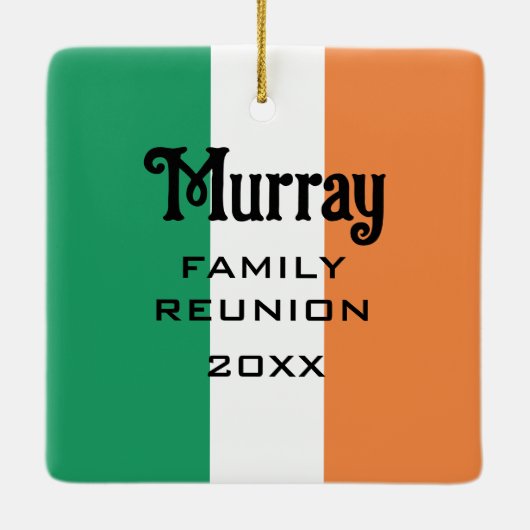 Irish Name Name Name Custom Keramikornament (Rückseite)