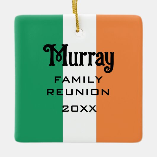 Irish Name Name Name Custom Keramikornament (Vorderseite)