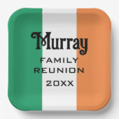 Irish Name Name Name Custom Pappteller (Vorderseite)